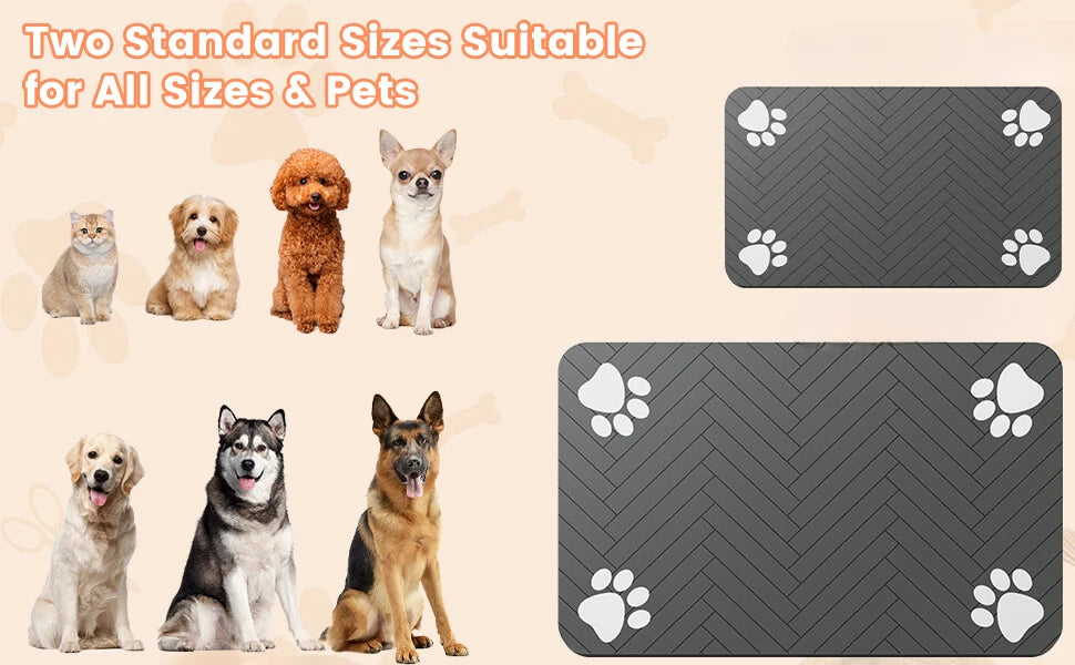 Waterproof Rubber Absorbent Pet Feeding Mat
