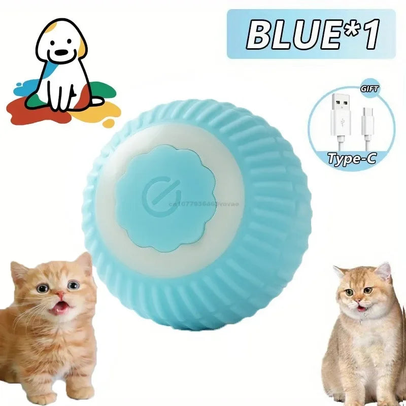 Interactive Automatic Rolling Cat Toy Ball