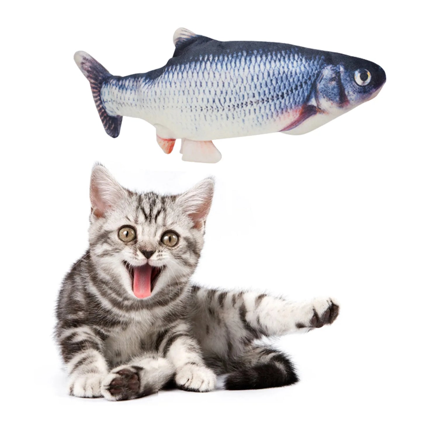 Interactive Floppy Fish Chewy Cat Toy