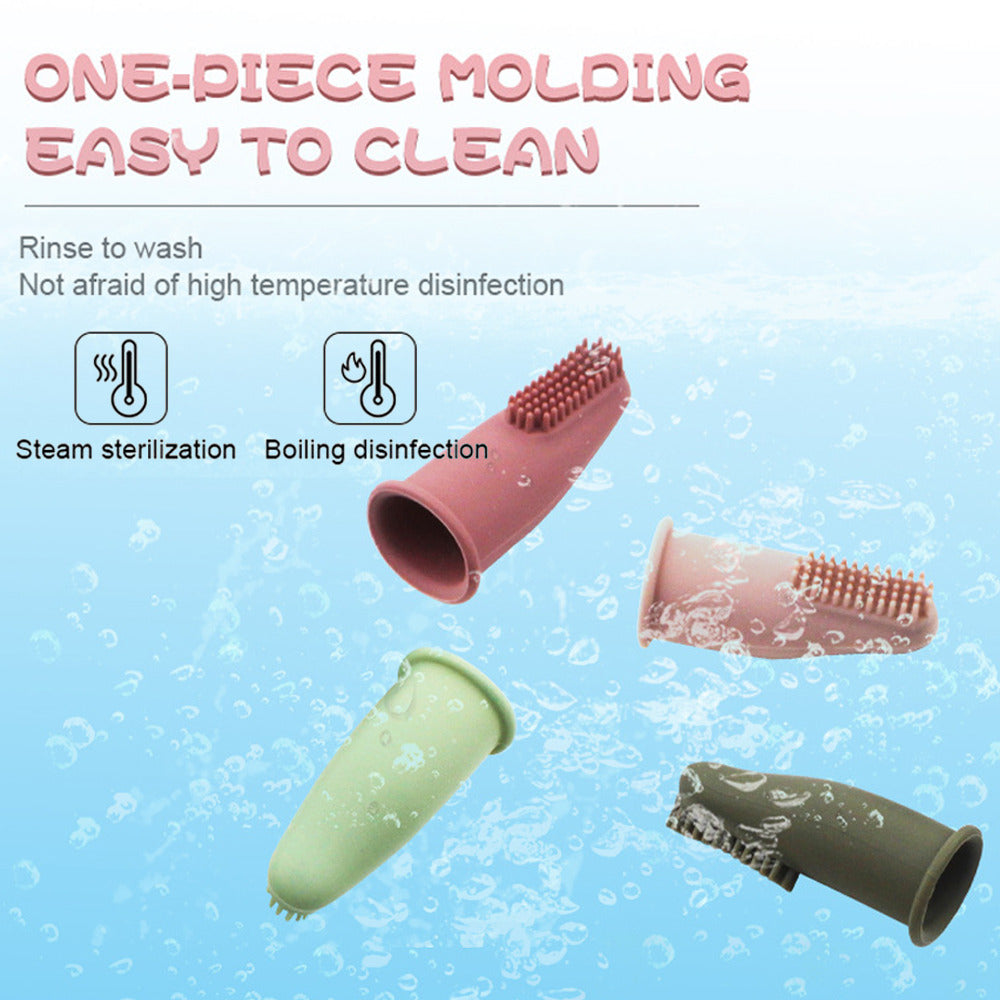 Soft Silicone Dog Cleaning Finger Toothbrush