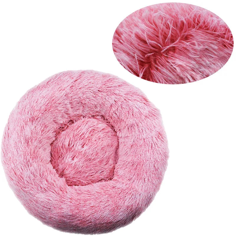 Round Warm Dog Bed Washable
