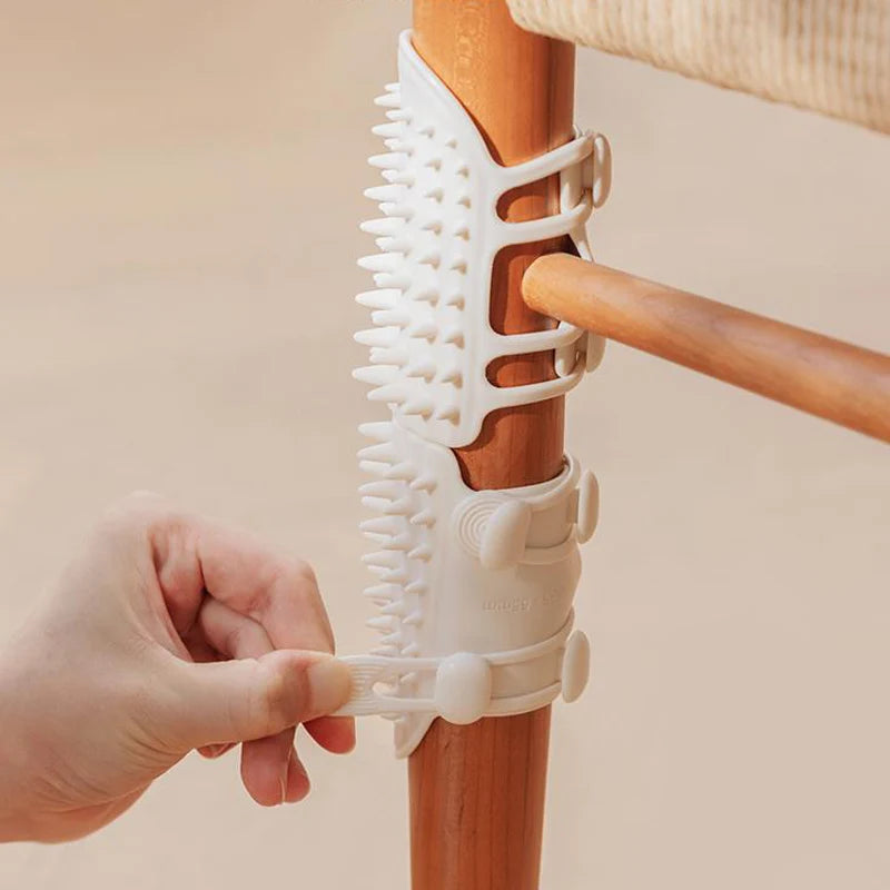 Self-Cleaning Wall & Corner Cat Groomer & Scratcher