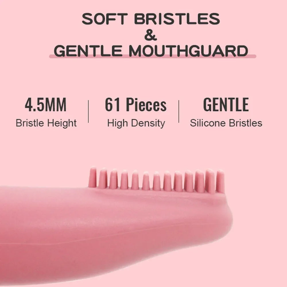 Soft Silicone Dog Cleaning Finger Toothbrush