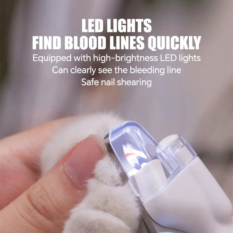 LED Cat & Dog Nail Professional Nail Clipper