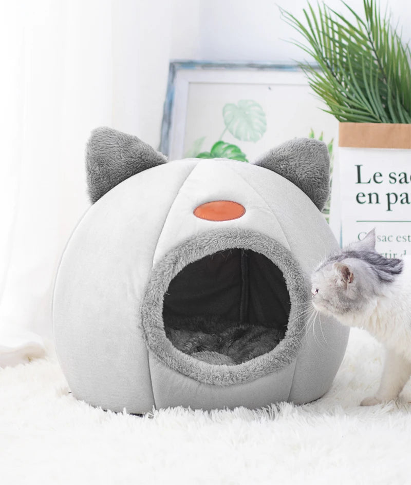 Cozy Cat Bed Mat Basket