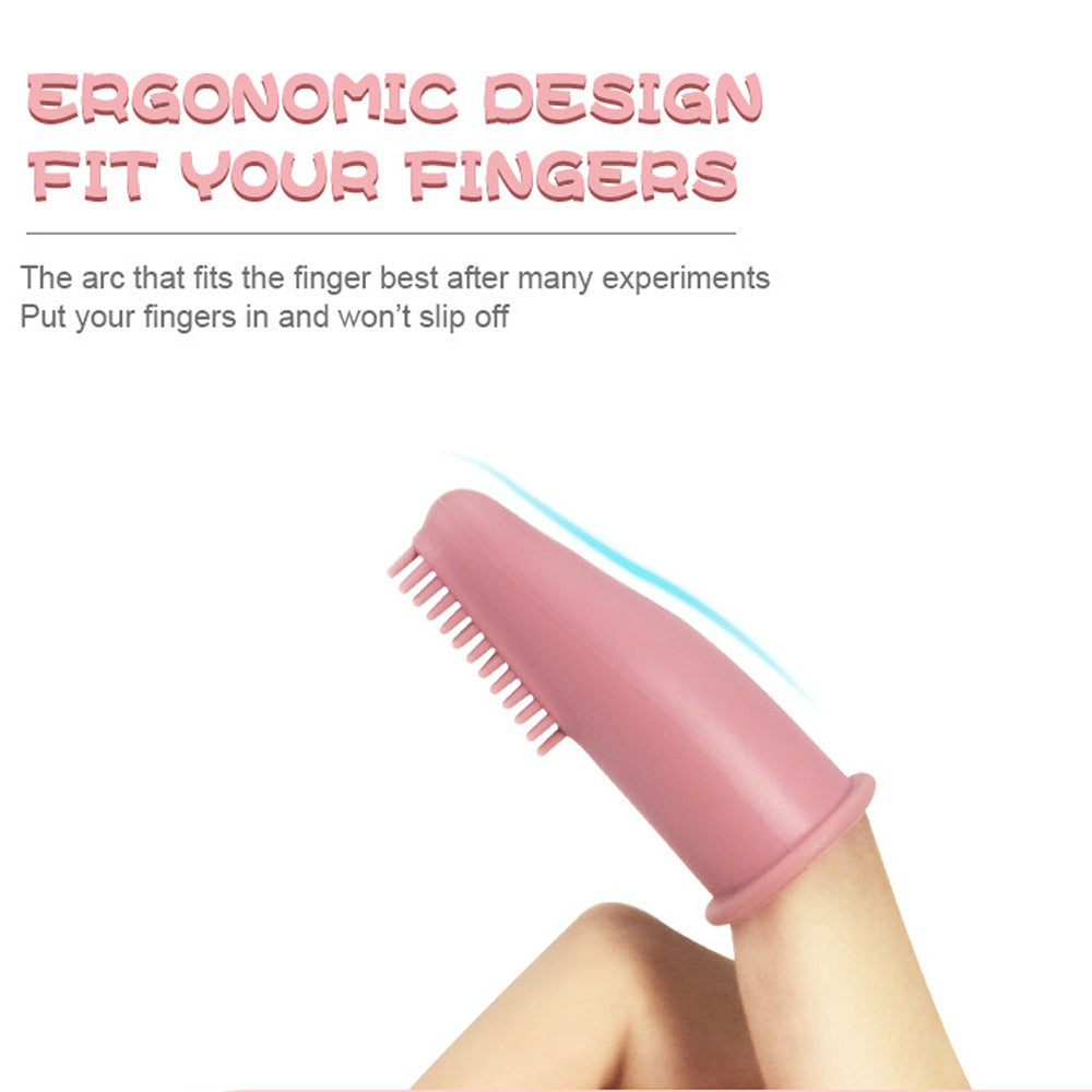 Soft Silicone Dog Cleaning Finger Toothbrush
