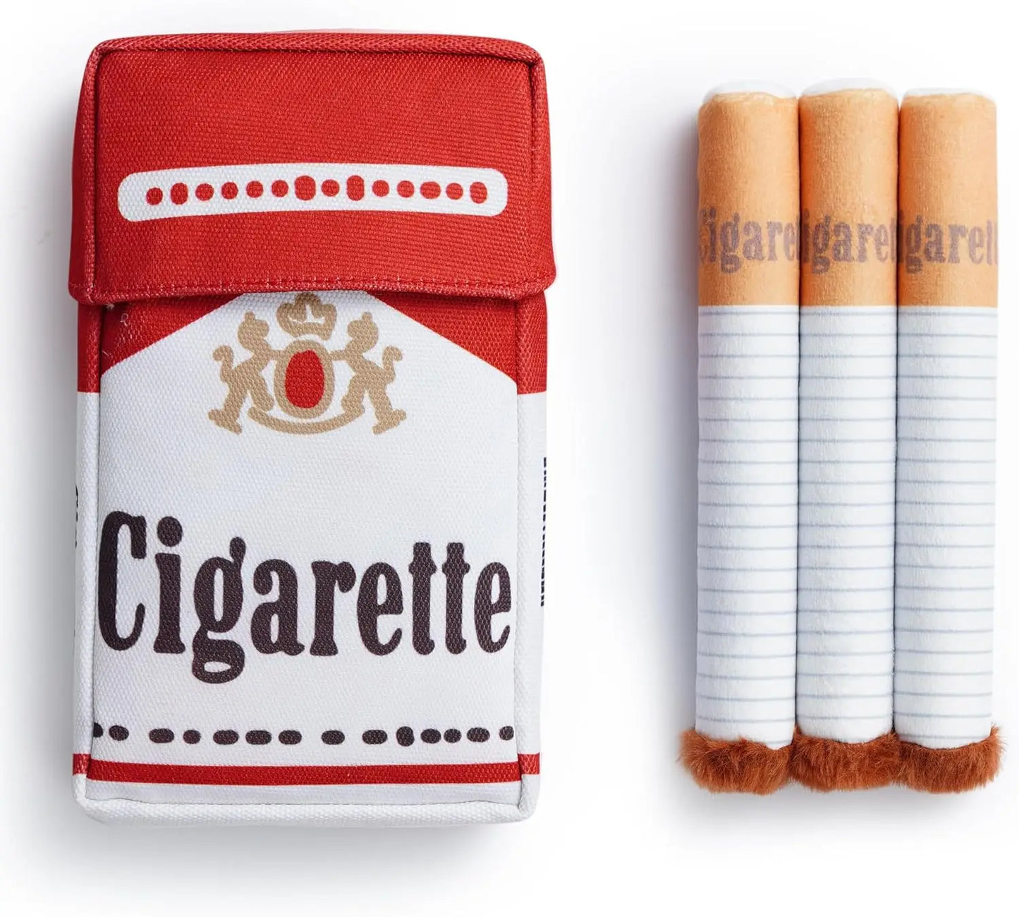 Funny Plush Cigarette Dog Toy – Single or Full Pack Kit