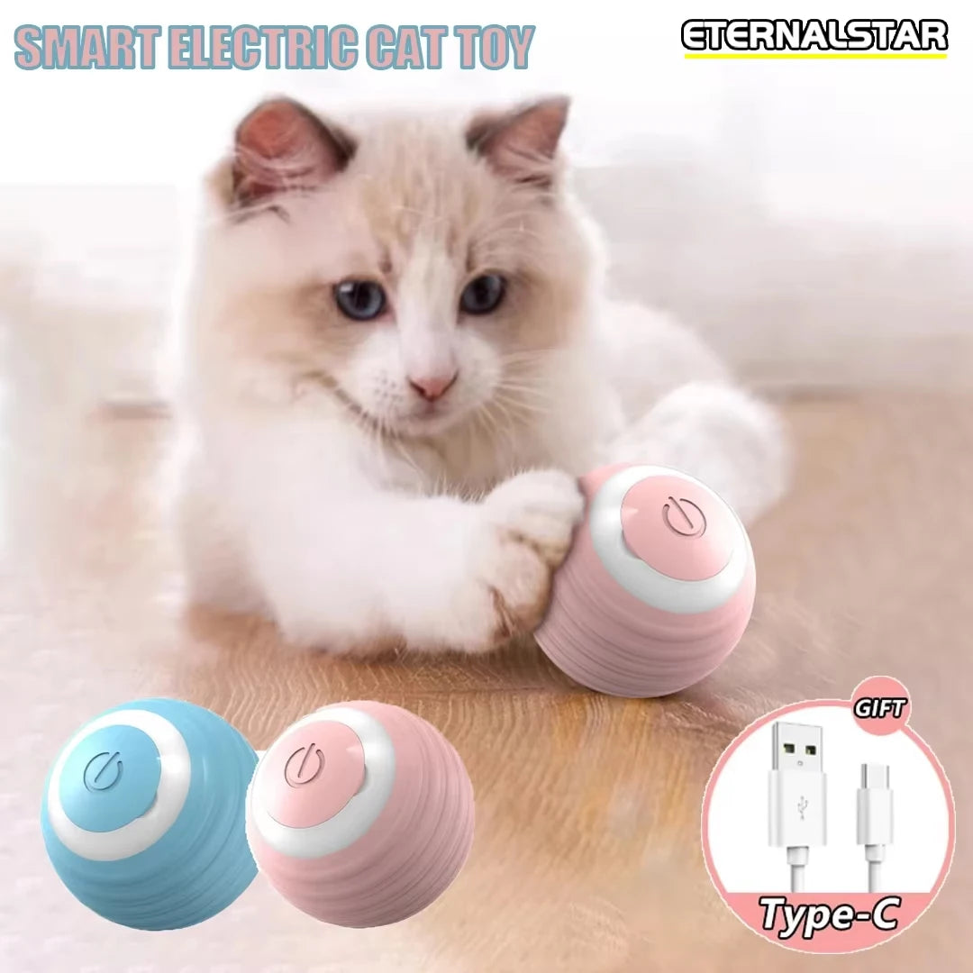 Smart Pet Toy Ball Electric Interactive Game Automatic Jumping Rechargeable Moving Ball
