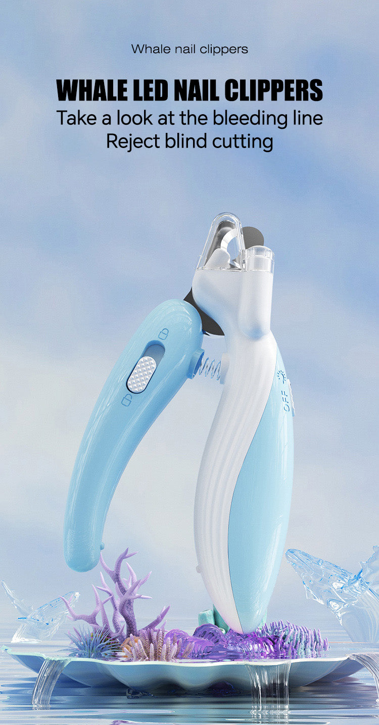 LED Cat & Dog Nail Professional Nail Clipper