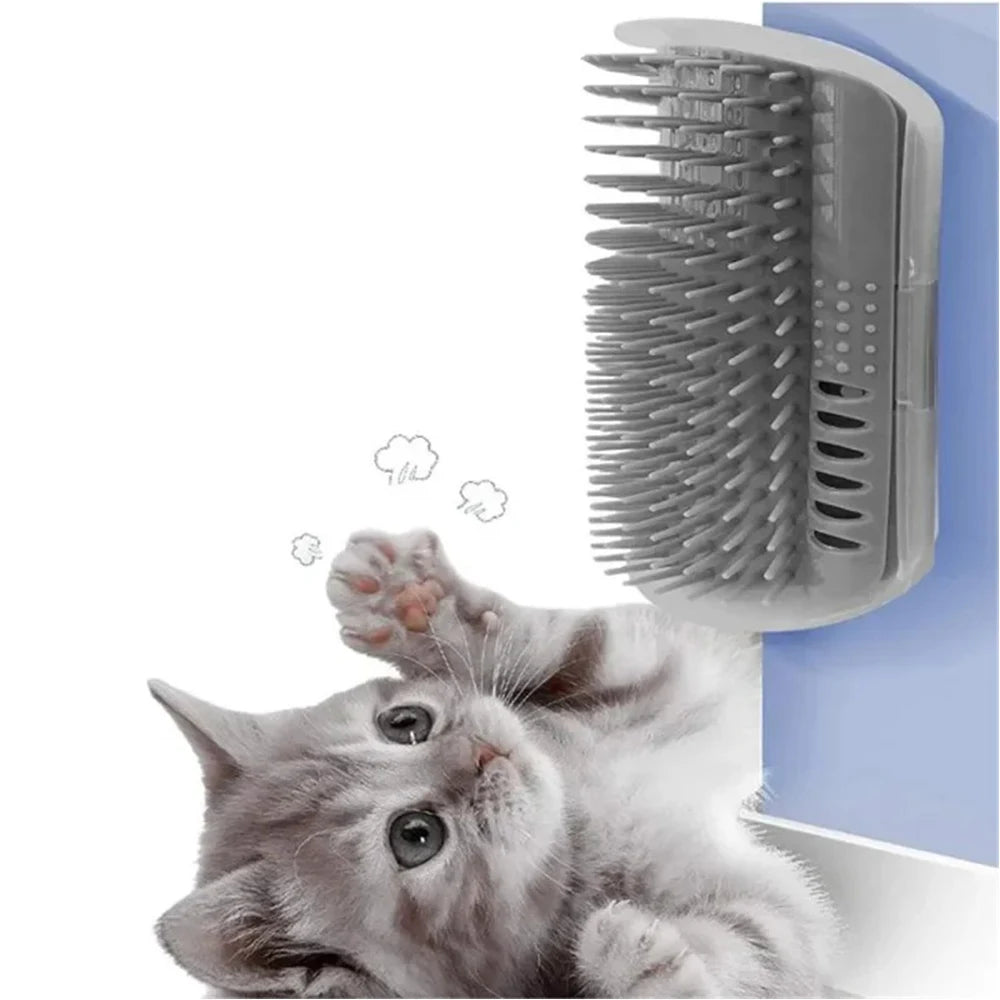 Cat Corner Wall Attachment Groomer & Scratcher