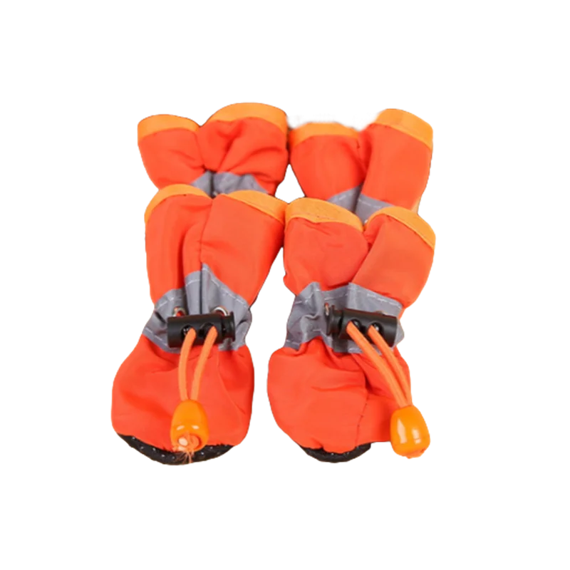 4pcs/set Waterproof Pet Dog Shoes Pet Booties Paw Accessories