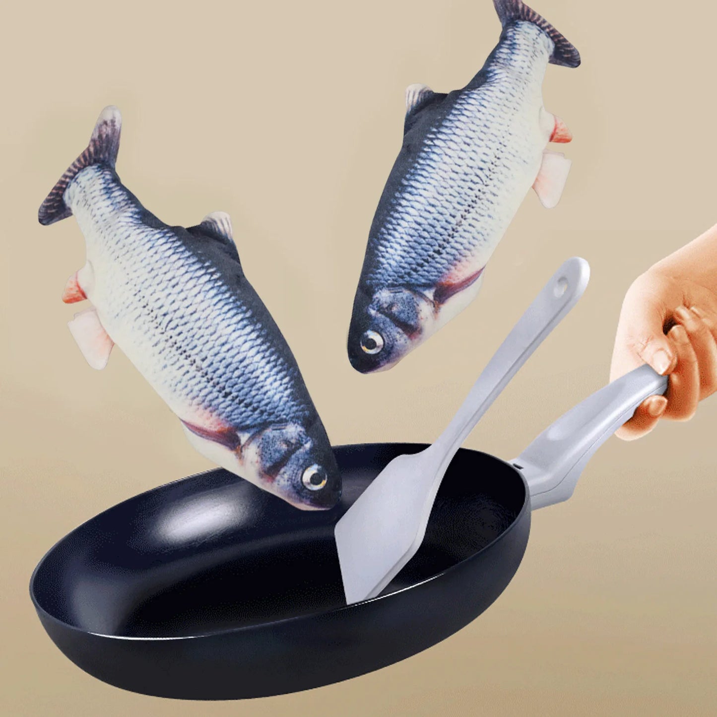 Interactive Floppy Fish Chewy Cat Toy