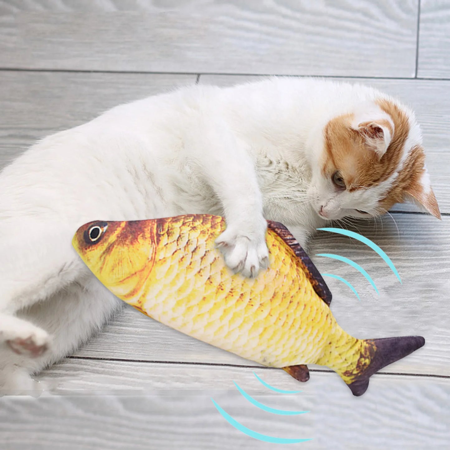 Interactive Floppy Fish Chewy Cat Toy