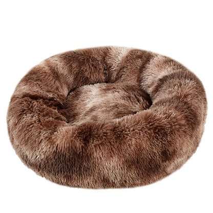 Round Warm Dog Bed Washable
